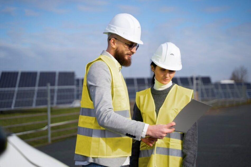 Two environmental engineers