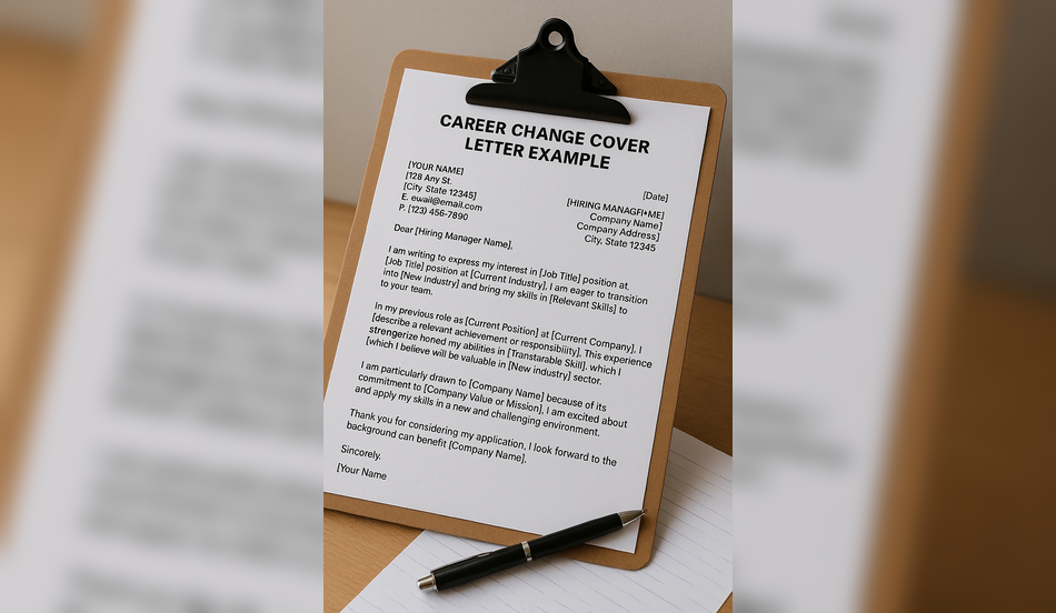 Example Career Change Cover Letter