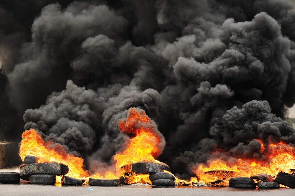 A huge explosion