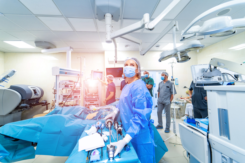 Doctors in surgery