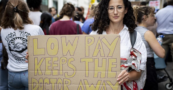 Junior doctors on strike