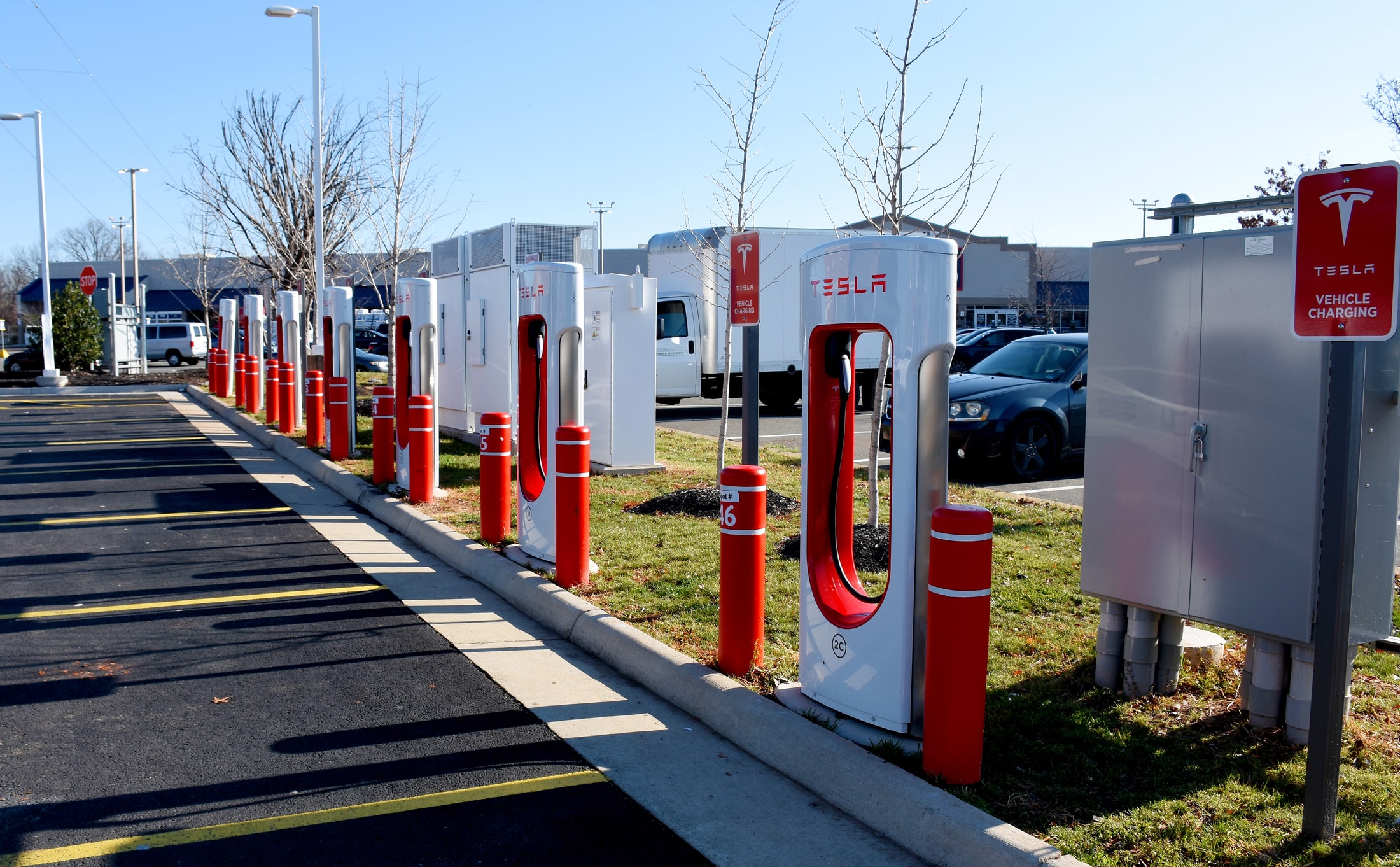 Tesla charging station