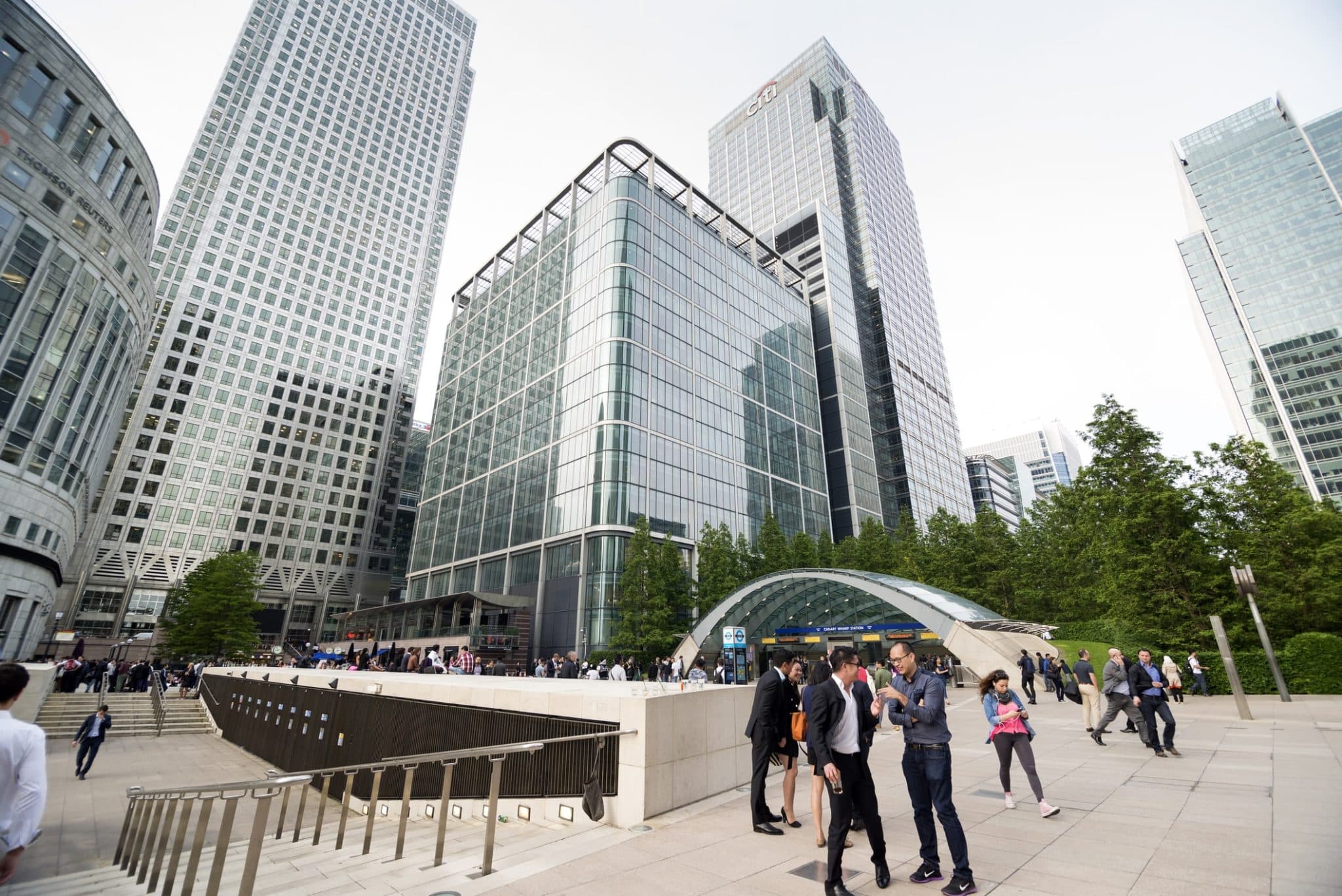 London's Canary Wharf financial district