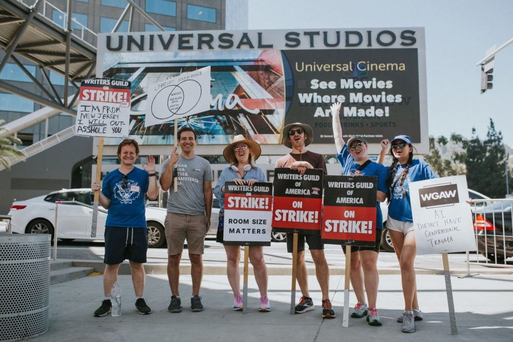 Hollywood striking writers