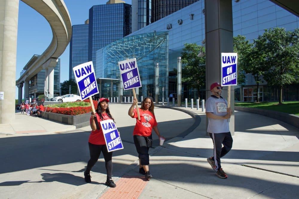 UAW workers striking