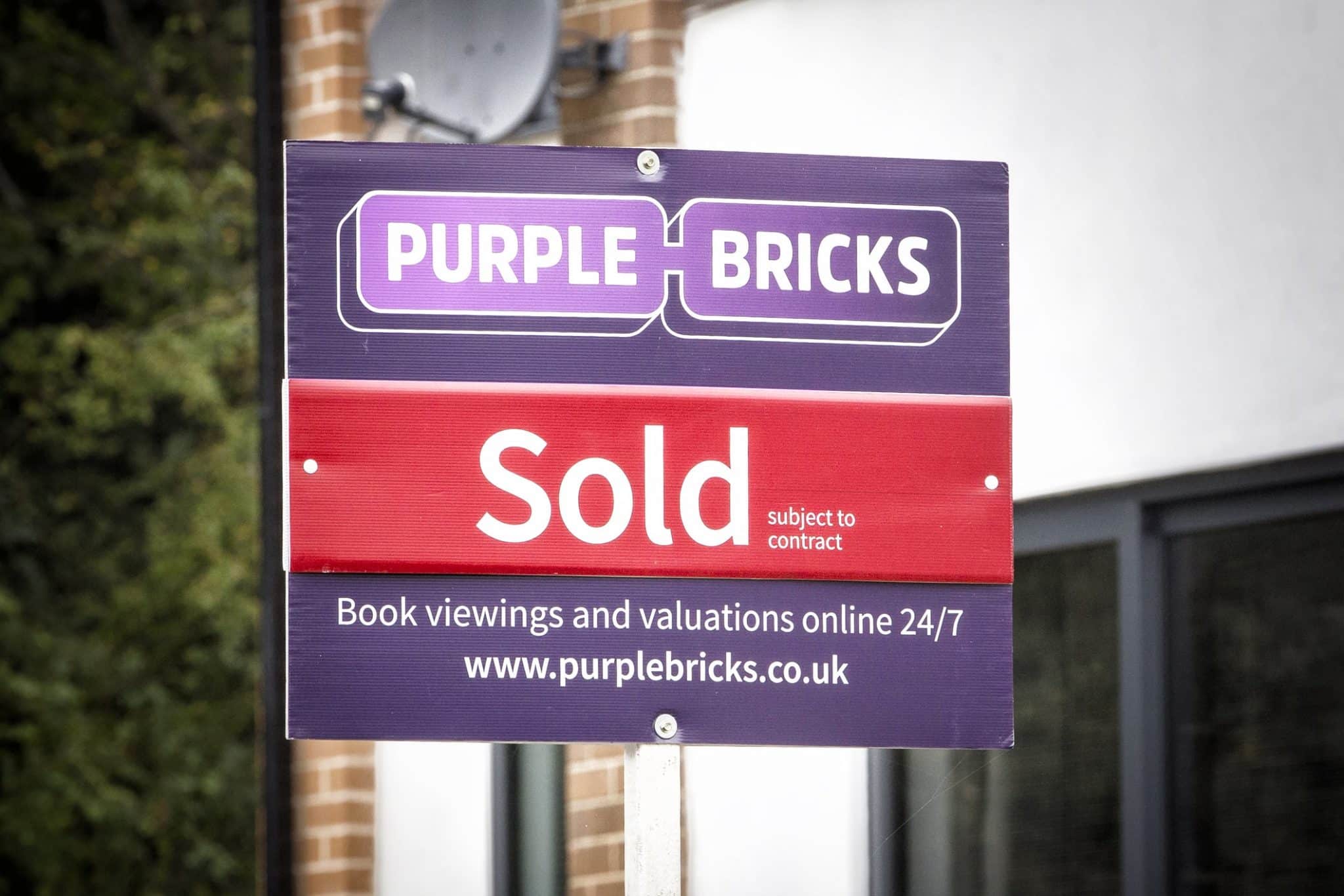 Purplebricks plc for sale sign