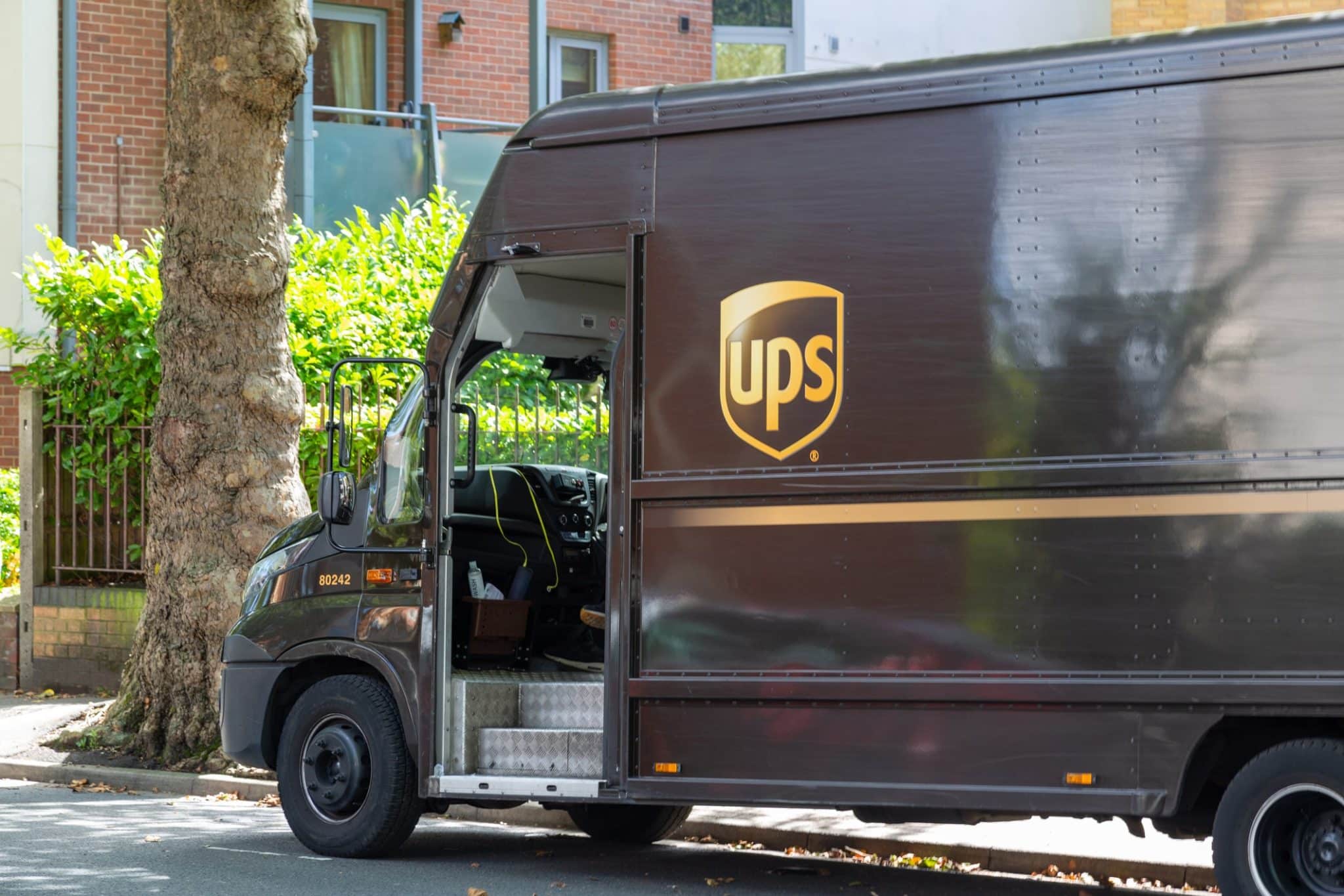 UPS delivery van