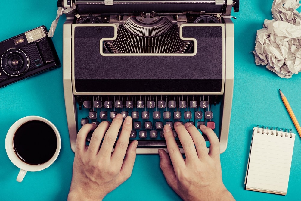 A typewriter