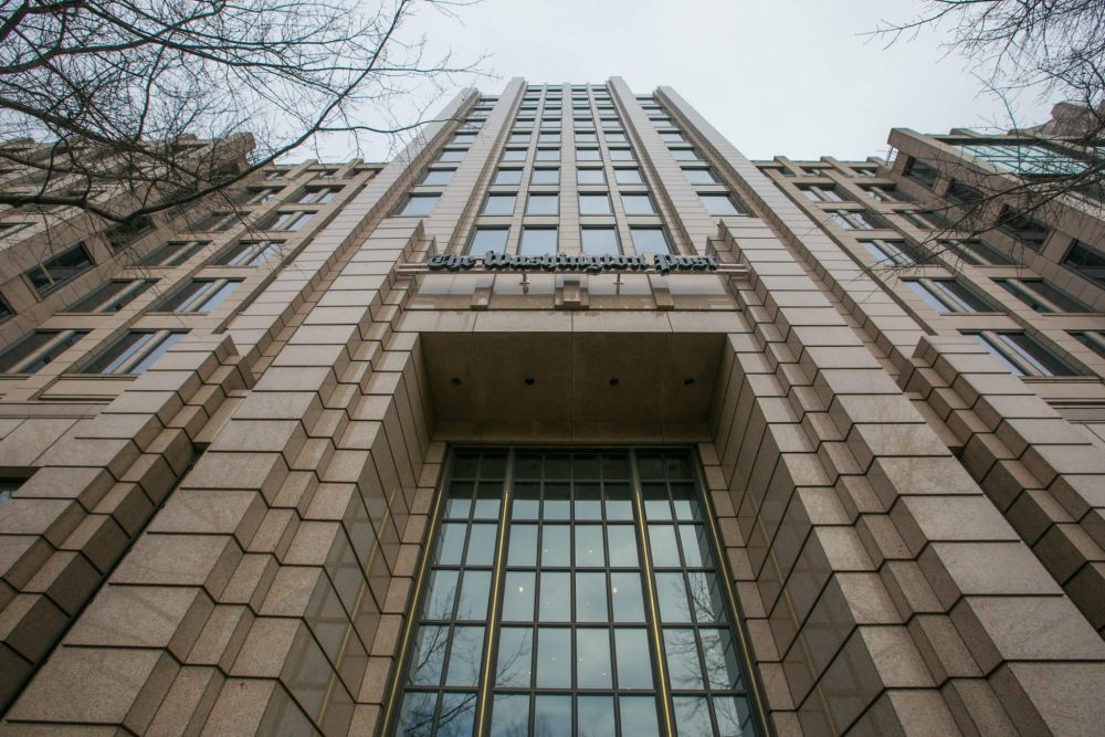 The Washington Post building main entrance