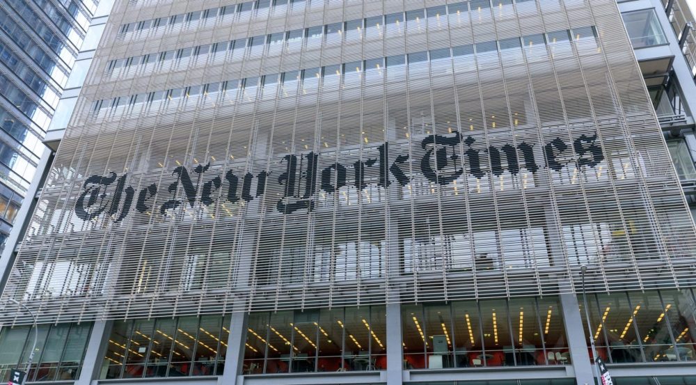 The New York Times, headquarters in NYC