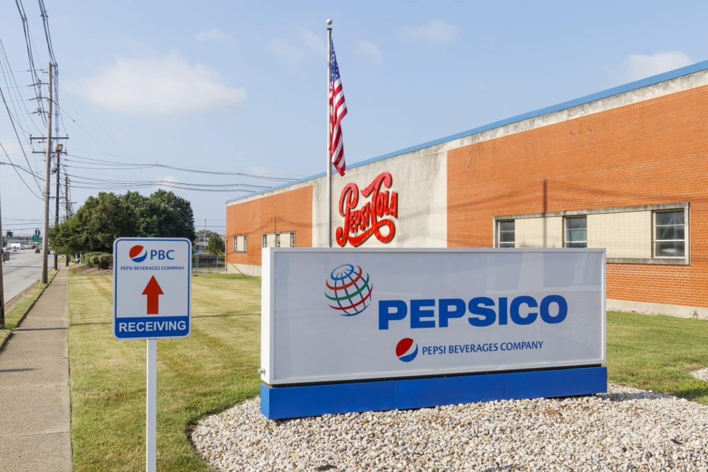 Pepsi beverages company signage