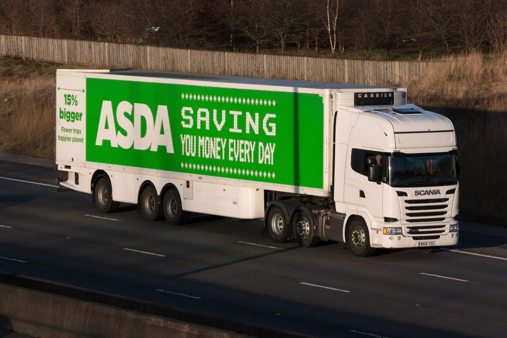Asda superstore Lorry