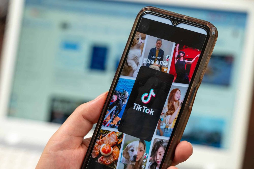 Tik Tok app on phone screen