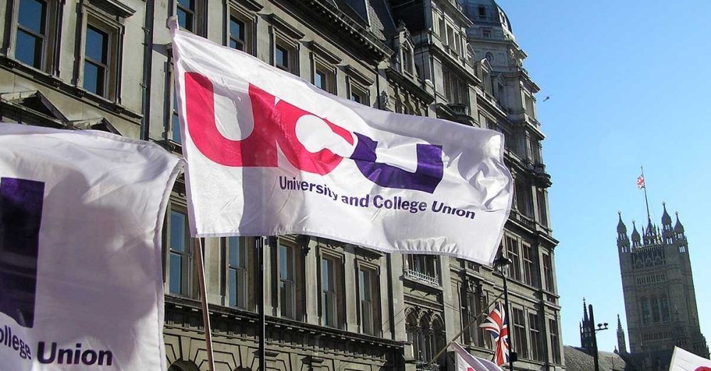 The University and College Union (UCU) flag