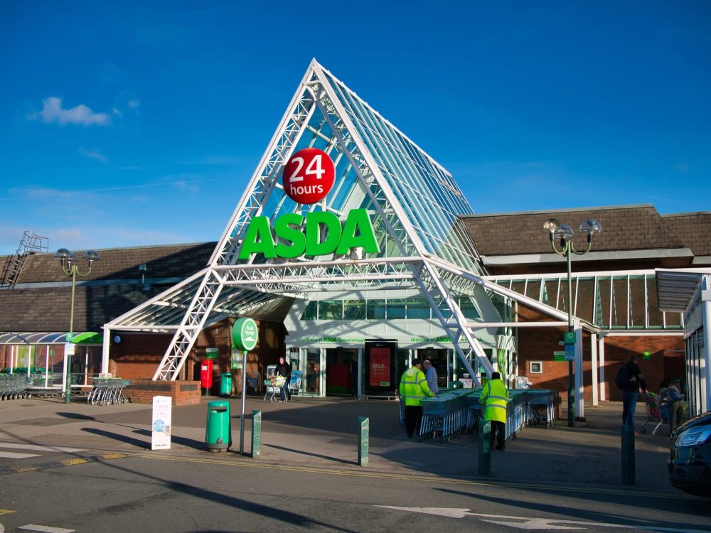 Asda store frontage