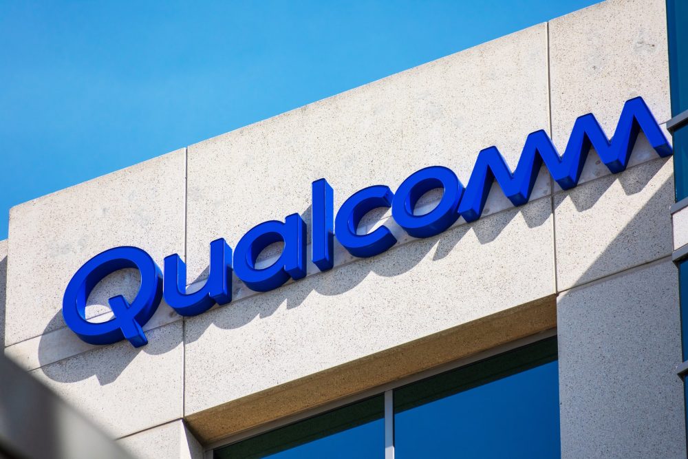 Qualcomm logo atop company office