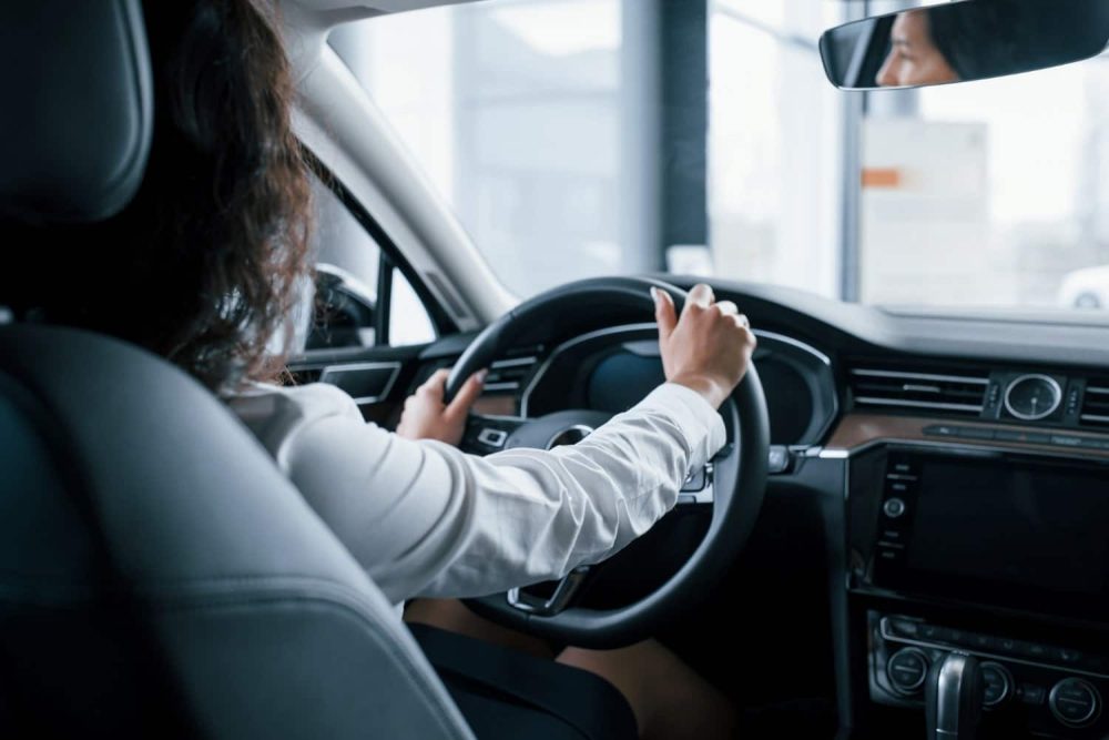 Driving a car