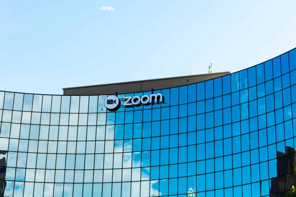 Zoom headquarters building facade in Silicon Valley