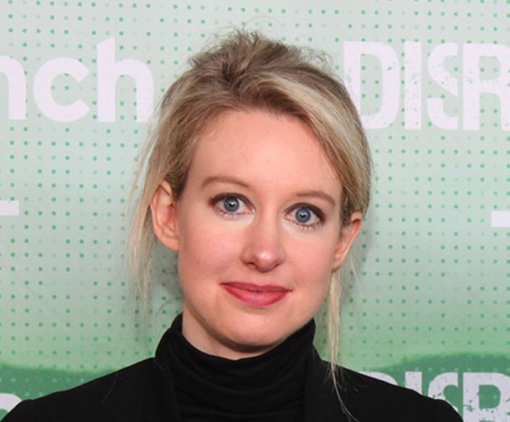 Elizabeth Holmes, former boss of Theranos