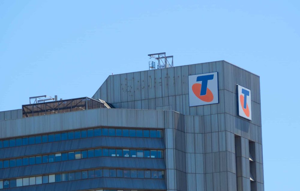 The facade building of Telstra Corporation Limited