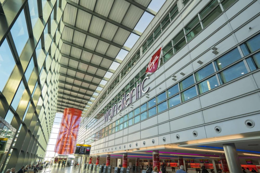 Virgin Atlantic check-in at Heathrow Airport