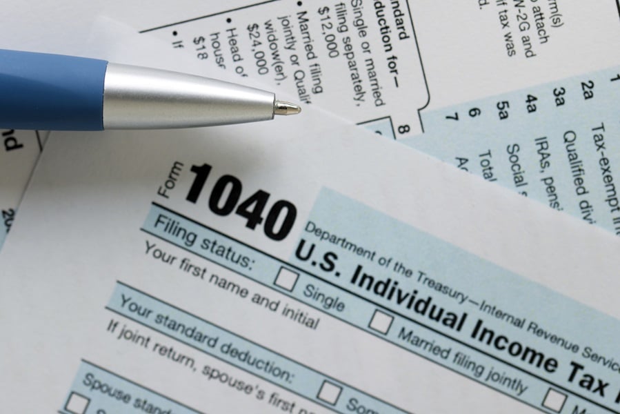 A U.S tax form.