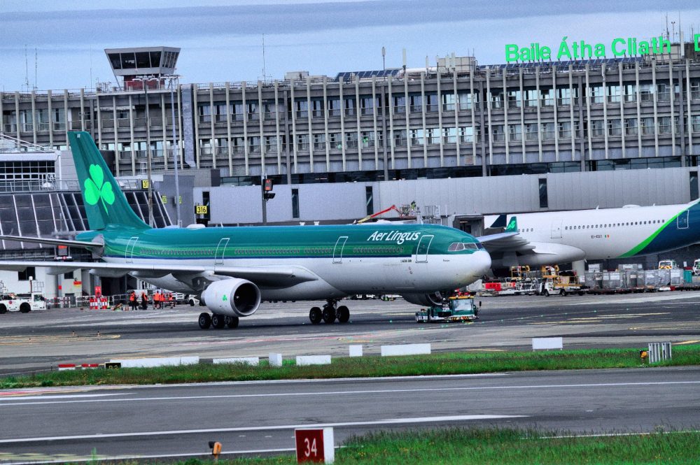 Aer Lingus Plane at Dublin Airport Ireland