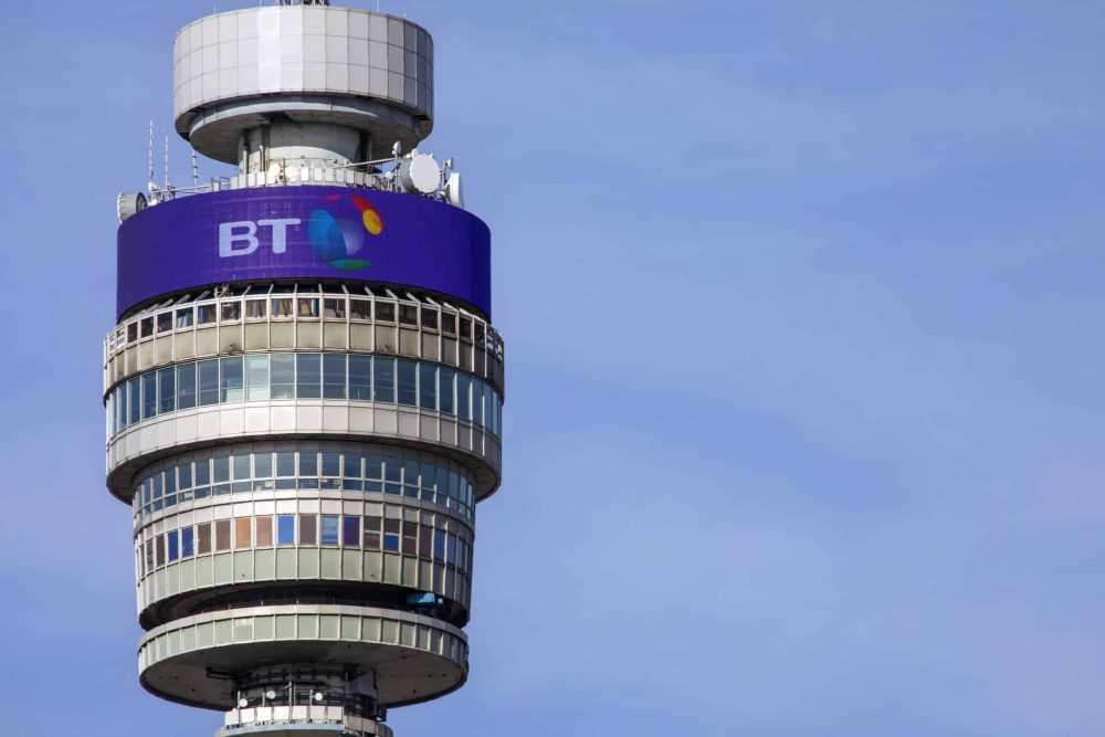 BT Tower in London, UK