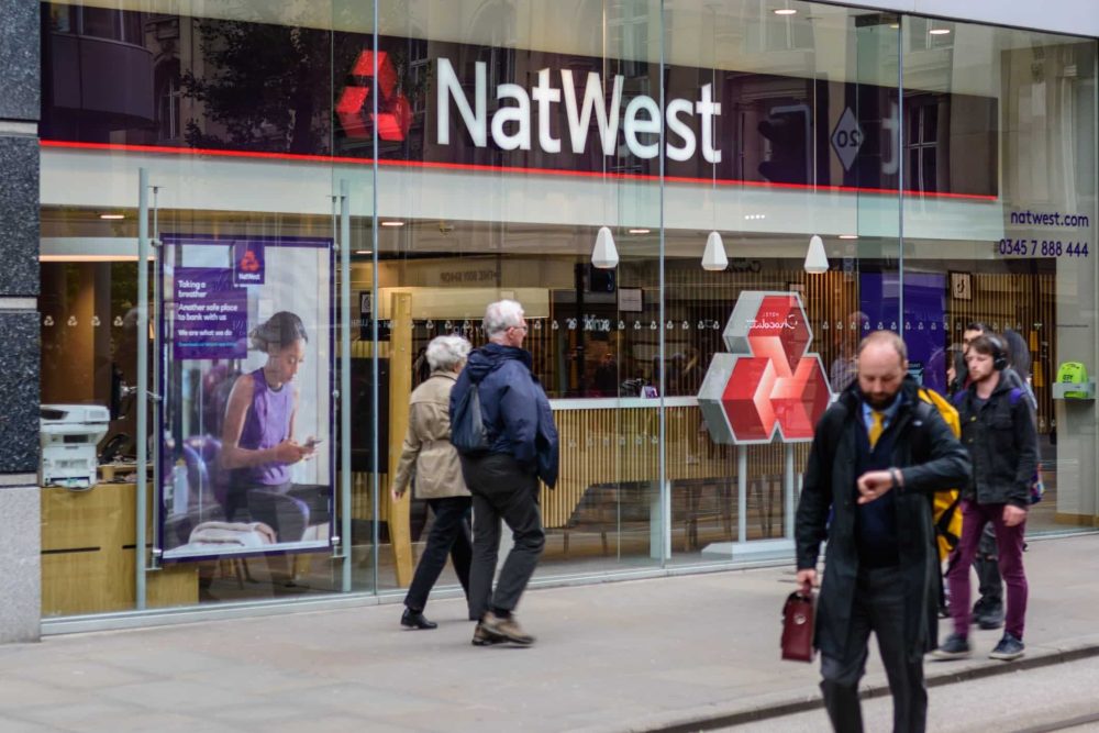 A high street branch of Natwest bank