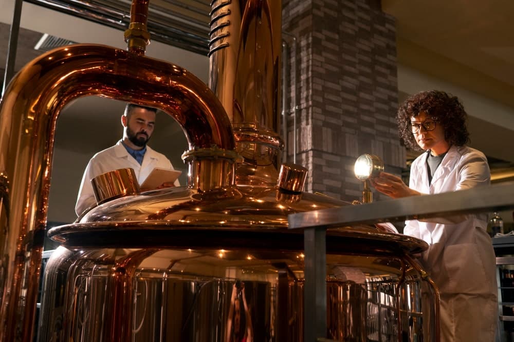 Distillery workers