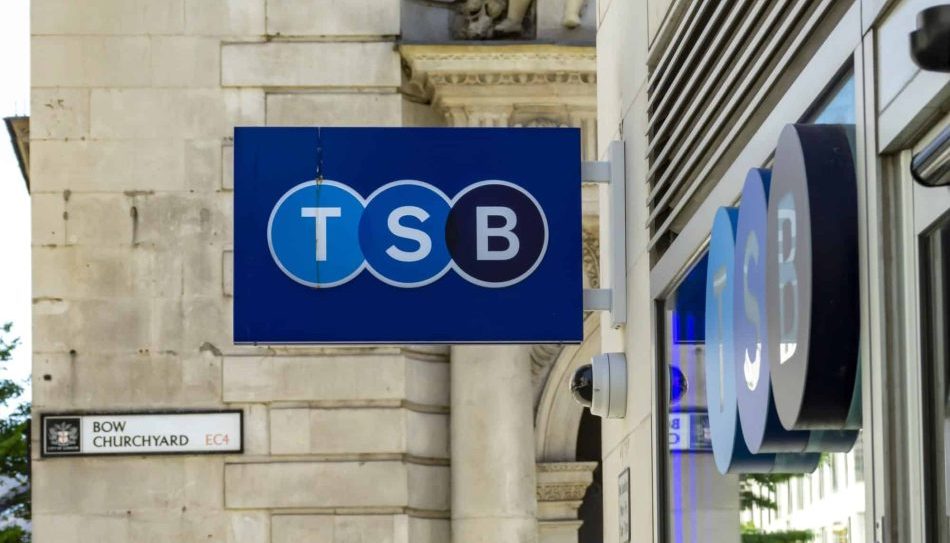 TSB bank sign