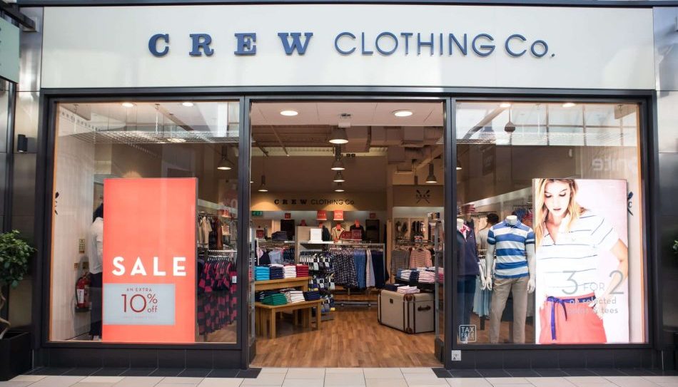 Entrance to Crew Clothing Co