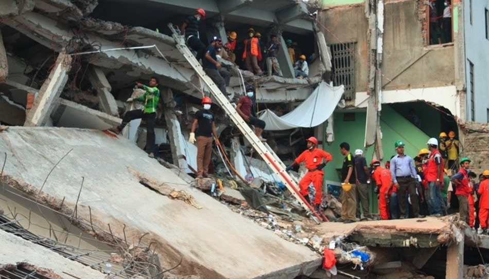 Rana Plaza building in Dhaka, Bangladesh