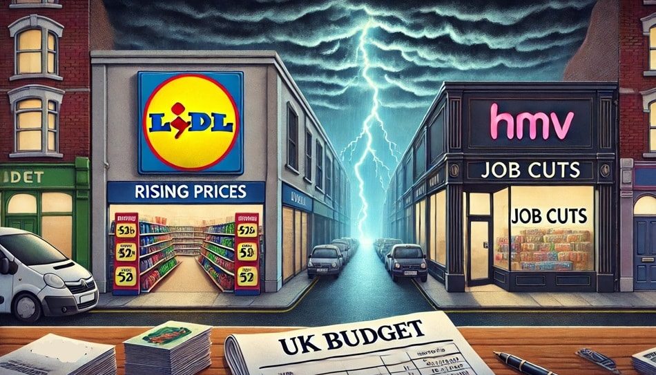 Lidl Warns of Price Increases And HMV Braces for Job Cuts Amid UK Budget Fallout