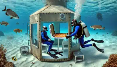 The Wonderful Life Of The Underwater Pizza Deliverer