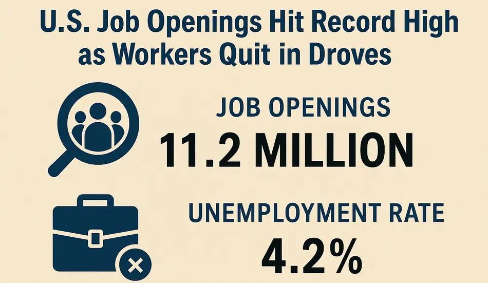 US Job Openings Hit Record High