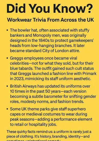 Workwear trivia
