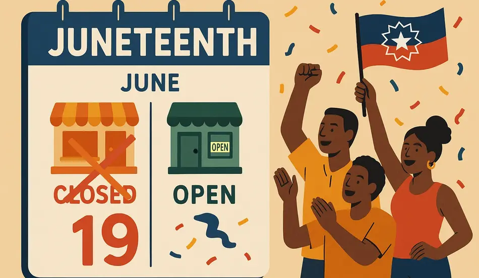 Juneteenth 2025 What's Open, What's Closed, and Why It Matters