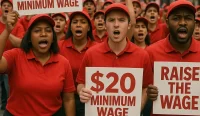 Fast-Food Workers Rally for $20 Minimum Wage in Coast-to-Coast Protests