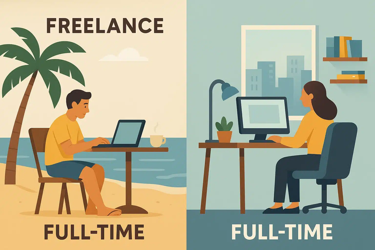 Freelance vs Full-Time Which Is Better for Digital Nomads in 2025
