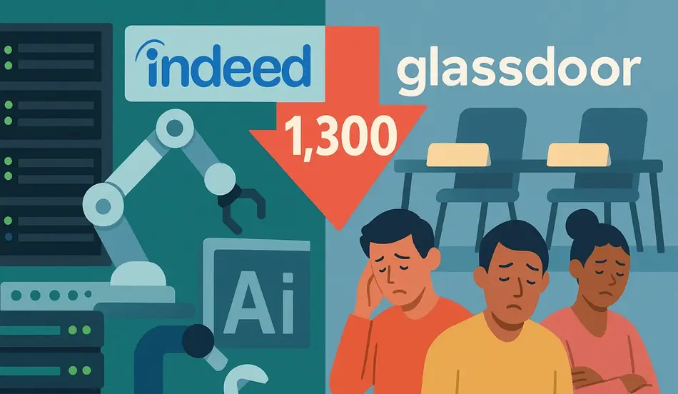 Indeed, Glassdoor to Cut 1,300 Jobs Amid AI Integration