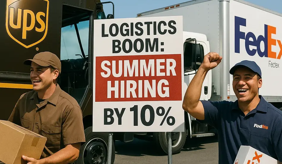Logistics Boom UPS and FedEx Expand Summer Hiring by 10%