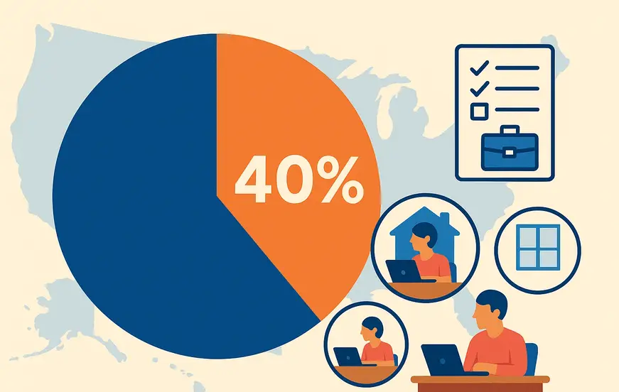 Remote and Hybrid Roles Now Represent 40% of New U.S. Job Postings