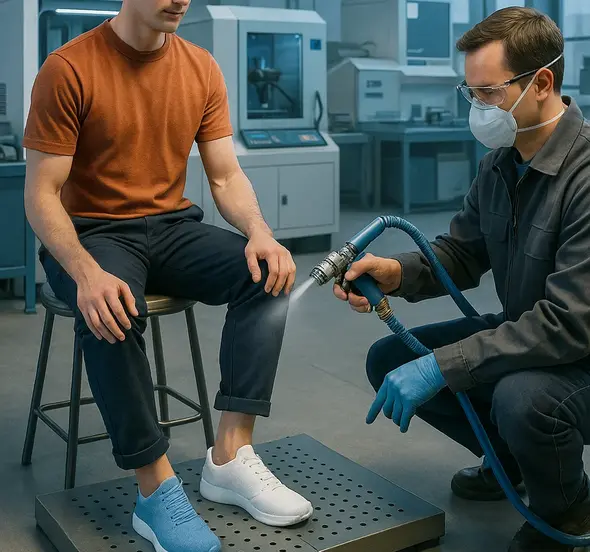 Revolutionary Shoe Manufacturing Technology Transforms Footwear Industry with Spray-On Sneakers