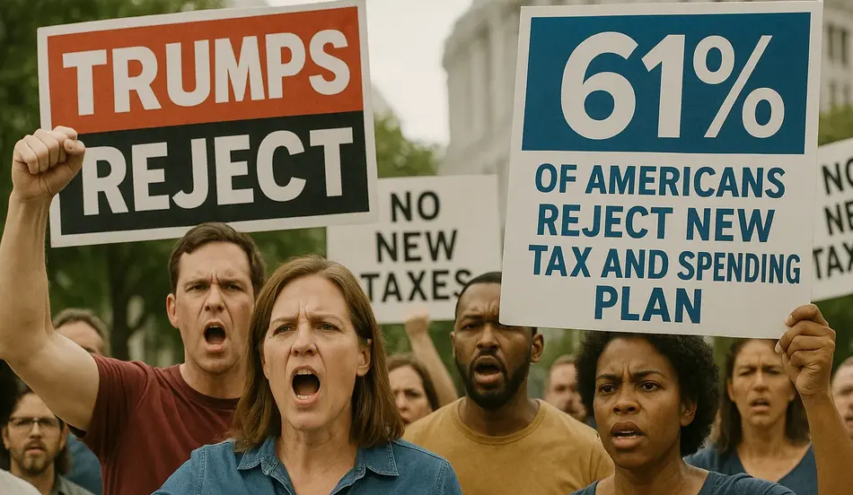 Trump's Mega Bill Faces Strong Opposition 61% of Americans Reject New Tax and Spending Plan