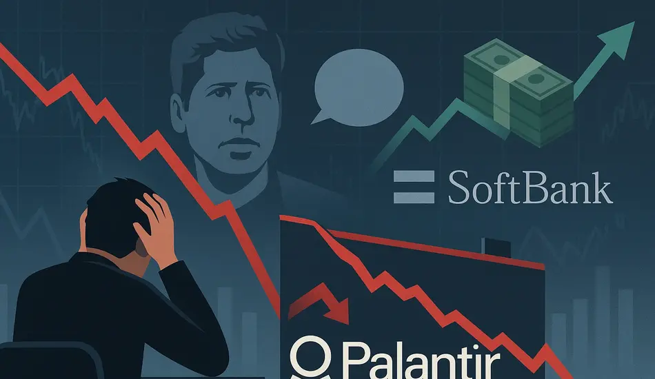 Palantir Slumps as AI Hype Faces First Real Test Market Jitters, Sam Altman’s Warning, and SoftBank’s Big Bet
