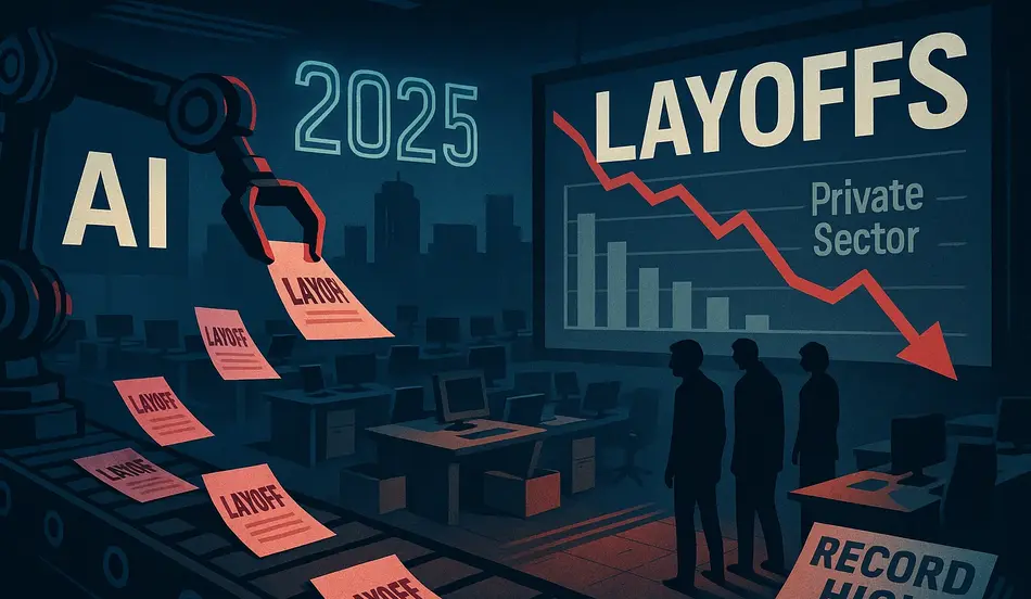 Shocking AI Job Cuts 2025 Private Sector Layoffs Hit Record High