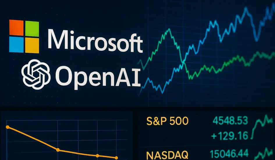 Financial Markets Update Microsoft-OpenAI Deal, Bond Market Flattening, and Fed Rate Cut Expectations