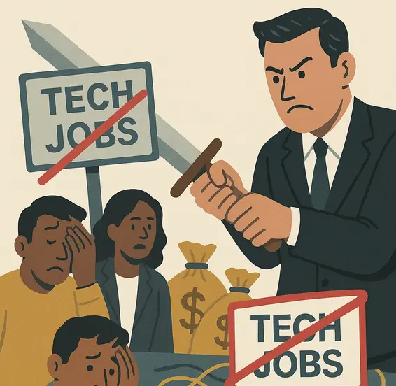 How Corporate Greed Is Slashing The Tech Job Market