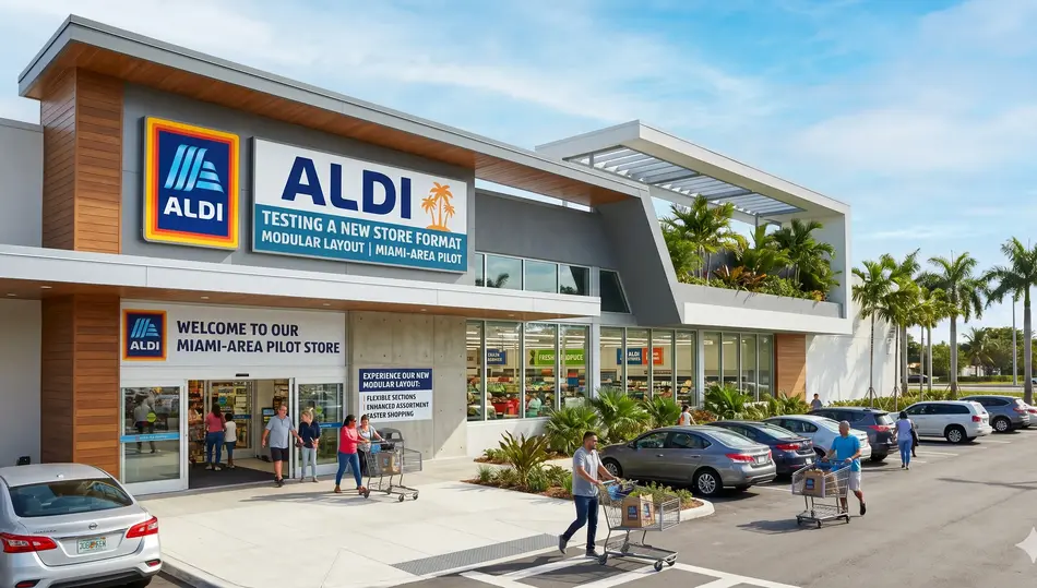 Aldi Tests a New U.S. Store Format in Florida—Modular Layout, Miami-Area Pilot
